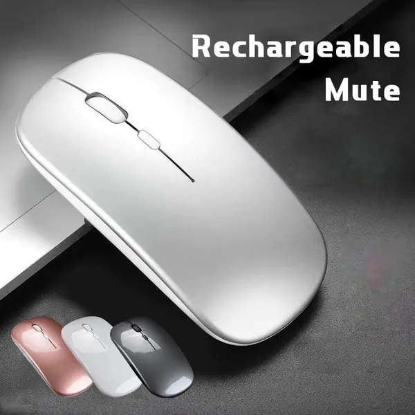 Souris muette sans fil accessoire de jeu Rechargeable Mini ordinateur 2.4G Gamer souris USB pour ordinateur portable Macbook PC livraison directe