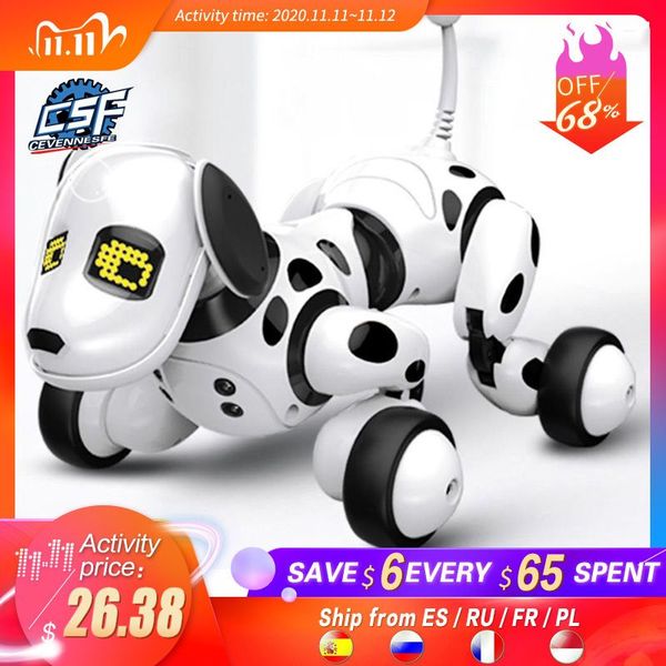 Sans fil Nouveau contrôle programmable Smart Robot Dog Pet 2 Remote Kids Toy LJ201105 Talking Electronic Kid 2020 Gift Intelligent QRJVC