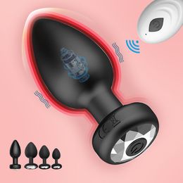 Draadloze afstandsbediening Anale Vibrator Seksspeeltje voor Mannen Vrouwen Anale Pluggen Mannelijke Prostaat Massage Vagina G Spot Anus Butt Plug