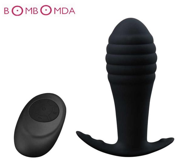 Remote sans fil Contrôle anal Vibrateur Masseur prostate 10 vibrages anal Plug Dildo Butt Purch Pussy Masturbator pour les hommes Y207706614