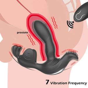 Télécommande sans fil vibrateurs anaux mâles masseur de la prostate scrotum testicular perinem massage bouchon fiche sexuels pour hommes gay 240412