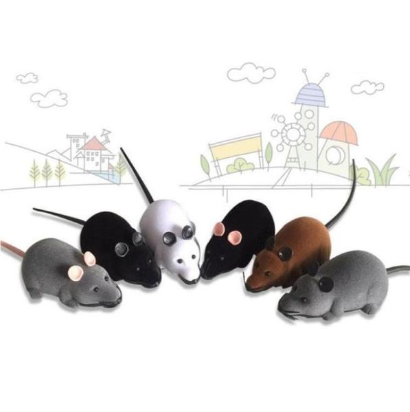 Souris télécommandée sans fil souris Electronic RC Toy Pets Cat Toy Toy Mouse For Kids Toys8087134