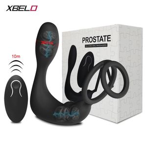 Draadloze Afstandsbediening Prostaat Massager Anale Vibrator Speeltjes voor Mannen Penis Cock Ringen Vertraging Ejaculatie Butt Plug Mannelijke Gay 240102