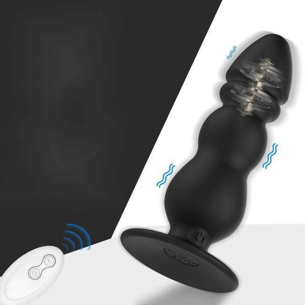 Vibration télécommandée sans fil plug anal stimulation vestibulaire à point en g