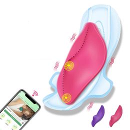 Draadloze afstandsbediening draagbare Bluetooth App Vibrator vrouw Vibrating Egg Clitoris Stimulator Sex Toys voor vrouwenparen 240410