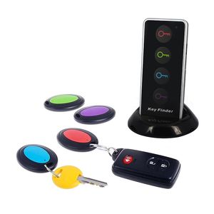 Draadloze RF LTEM LOCATOR-toetszoeker met LED-zaklamp en basis met 4 ontvangers Key Finder Draadloze sleutel RF Locator GPS-tracker