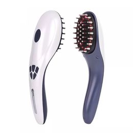 Wireless scalp massage hairbrush electric gadget led laser comb brush for hair growth