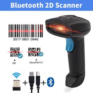 Draadloos scanpistool Bluetooth Eén QR-code Barcodescanpistool Supermarktlogistiek Express barcodescanner Auto-inductiescanner groothandel