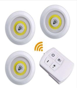 Luces con sensor inalámbrico LED regulable para debajo del gabinete, luz para armarios con pilas y Control remoto para armario y baño 3664815