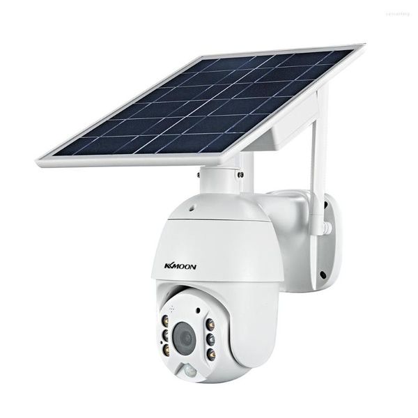 Cámara de seguridad inalámbrica con Panel Solar, vigilancia con batería recargable impermeable para exteriores, 2MP, visión nocturna