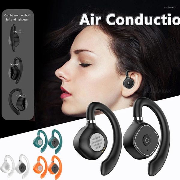 Auriculares deportivos inalámbricos de conducción de aire, cascos Bluetooth de alta fidelidad, auriculares TWS de oreja abierta, auriculares para juegos con cancelación de ruido