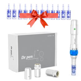 Wireless Ultima Dr Pen A6 met 12 stcs naalden cartridges derma pen acne litteken verwijdering microneedle face care dermapen