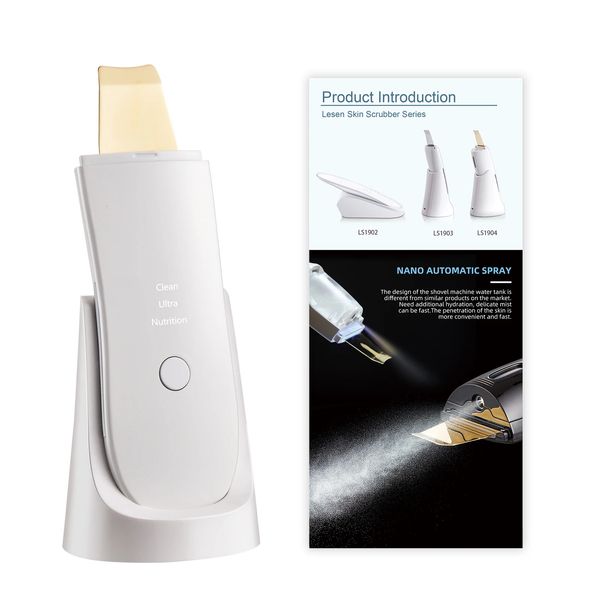 Nettoyeur de visage à ultrasons sans fil épurateur de peau épurateur de levage de vibrations à ultrasons masseur à ultrasons Peeling épurateur d'ascenseur de tonalité propre 240111