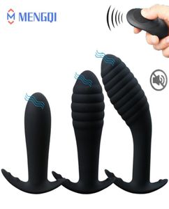 USB sans fil Charge anale Men Gay Butt Butt Prost Massageur Masseur Vibrateur Remote Contrôle Adult Sex Toys pour le couple Y1907144251069