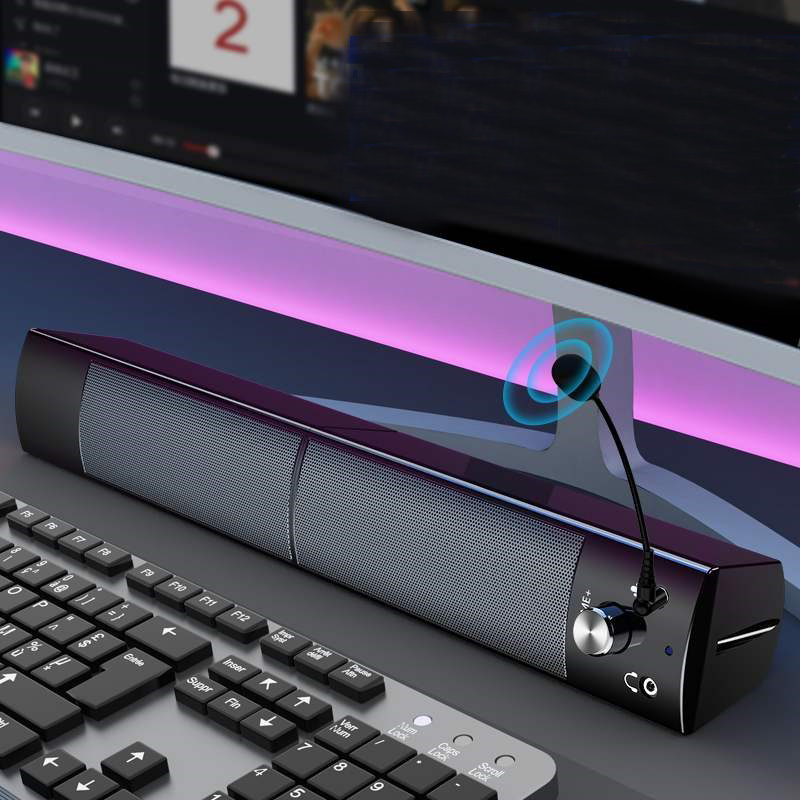 Wireless USB Speaker Music Player Amplifier Loudspeakers Detachable Sound Box Bar Removable For Computer Desktop PC Notebook Laptop