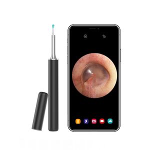 Otoscope de caméra HD de sélection d'oreille visuelle sans fil pour l'inspection orale de nez d'oreille lumière LED Endoscope d'oreille de Wifi Endoscope de soin d'oreille