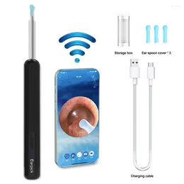 Draadloze visuele siliconenoor lepel endoscoop Earpick HD 1080p Camera Wax Remover Luminous otoscoop Reinigingsgereedschap