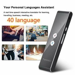 Voix sans fil traduit 40 langues multi-intelligentes traduites traduites 2 voies traductrice vocale en temps réel pour l'étude de voyage commerciale 240430