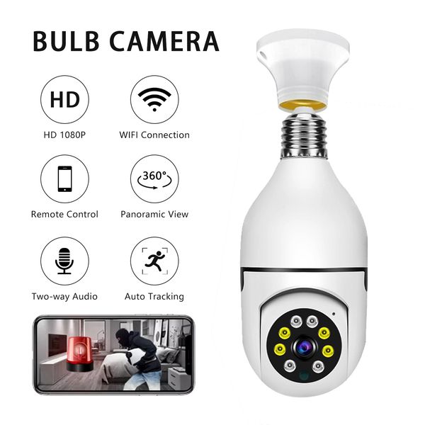 Caméra sans fil Wifi ampoule Surveillance HD 1080P maison téléphone portable surveillance à distance E27 support de lampe