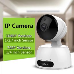 Caméra IP WiFi sans fil, vidéosurveillance intérieure, moniteur pour bébé, réseau nounou, sécurité nocturne 1080P/720P