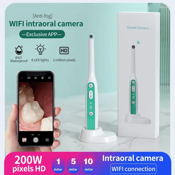 Espejo de visión Oral inalámbrico WiFi para IOS Android cámara Dental herramienta de diagnóstico de examen impermeable