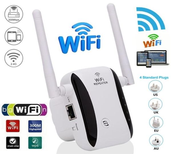 Plage de répétiteur WiFi sans fil Amplificateur de signal WiFi Signal 300 Mbps Router WiFi Booster 24G Point d'accès Ultraboost 2106079839369