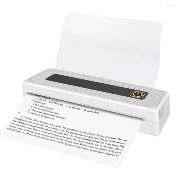 Wireless de forma inalámbrica BT 200DPI Pegatina de impresora térmica portátil USB recargable para etiquetado de código de barras Etiqueta de la carpeta del archivo de correo