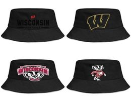 Logotipo de fútbol de Wisconsin Badgers, gorra de béisbol para hombre y mujer, gorra de béisbol lisa y fresca, malla dorada 5287909