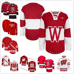 Wisconsin Stitched Hockey Jersey 6 Zach Urdahl 7 Mike Vorlicky 8 Max Johnson 9 Brayden Morrison 11 Jack Gorniak 12 Mathieu de St. Phalle 13 Roman Ahkan 14 Jesper Peltonen