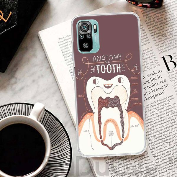 Tapa dentista del dentista de dientes del juicio para Xiaomi Redmi Nota 12 10 10s 11 11s 9 Pro 9s Case de teléfono 11e 11t 9t 8t 8 7 6 5 Max + Impresión CO