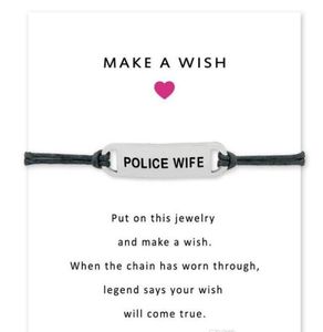 Bracelet de vœux avec carte cadeau patte de chien amour licorne professeur bracelets à breloques bracelets pour femmes déclaration d'amitié bijoux cartes de vœux