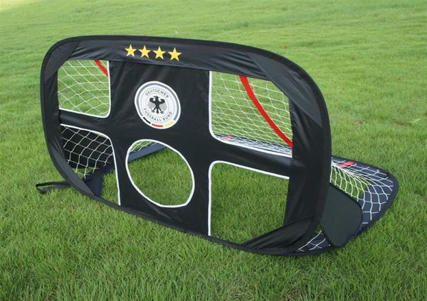 WISHOME Portería de fútbol emergente, portería de fútbol portátil, portería de fútbol para niños, red plegable para niños, juguete interior y exterior, equipo de fútbol 2631830853