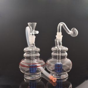 Avec 10 mm mâle verre brûleur à mazout tuyau petite poche plate-forme pétrolière narguilé mini cendrier bong pommeau de douche perc avec tabac bol dhl gratuit