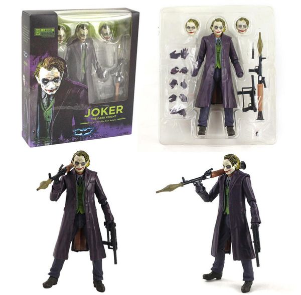Avec 15 cm shf Joker Bazooka The Dark Knight PVC Action Figure Toys Doll Christmas Gift2616216