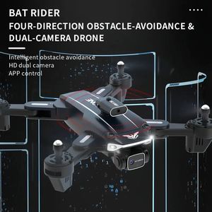 Met 2 batterijen H109 Drone met optische stroompositionering, dubbele HD verstelbare camera's, 360 ° obstakelvermijding, zwaartekrachtdetectie en opstijgen met één sleutel, stabiele vlucht.