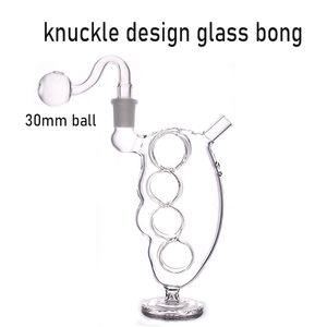 Met Basis Balancer Handoliebrander Bong Pijp 14mm Vrouwelijke Dab Rig Blunt Bubbler Recycler Waterpijp met Mannelijke Glazen Oliebranderpijpen