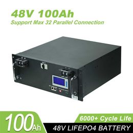Avec BMS batterie au Lithium fer 48V 100Ah 5kw 10kw résidentiel lifepo4 lithium énergie solaire système de stockage de batterie domestique