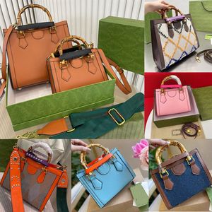 Bambúes moda pequeño grande diana mujeres bolsos de bambú crossbody mini diseñador bolso verde rosa manejar cuerpo damas mini bolsos de mano