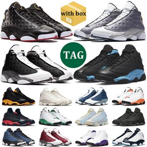 Jordan 13 retro Obsidian hombres Zapatillas de baloncesto Red Flint Hyper Royal Starfish Court Purple Black Cat zapatillas para hombre al aire libre