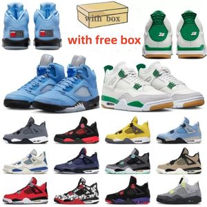 4S Infrarood basketbalschoenen voor heren 4S Wit Oreo Union Guava Ice Black Cat Bred Red Thunder Cardinal Red Pine Green trainer Sneakers