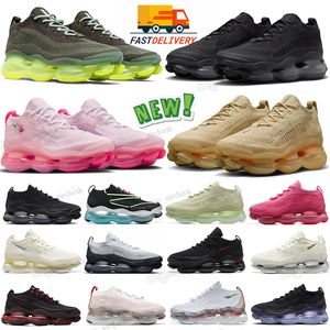 Zapatillas de deporte Scorpion Fly Zapatos para correr para hombres Mujeres Malla de punto Triple Negro Lobo Gris Trigo Crema Limón Hombres Moda Entrenadores de alta calidad Zapatillas deportivas Tamaño 36-45