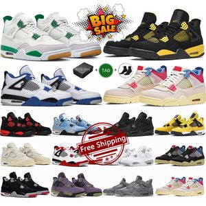 Jordan 4 Retro OG 4s Military Black Cat Sail Red Cement Yellow Thunder White Oreo Cool Grey University Blue Seafoam men basketball shoes Trainers women sports sneakers With Box