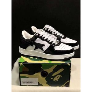 Avec box bapestass bapess sta chaussures décontractées sk8 hommes bas femme blanc pastel pastel vert bleu daim mens daim womens entraîneurs extérieurs baskets sportives à pied chaussure de jogging