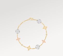 Avec des bracelets en boîte Designer Old Flower Charm Bracelet Brace Love Bangle Sier Rose Gold Mix Bijoux pour les femmes