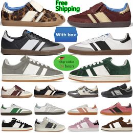 Gratis verzending met doos casual schoenen voor mannen vrouwen vegan adv 00s spezial og schoen wales bonner luipaard pony handbal gum team zwart heren dames outdoor trainers sneakers