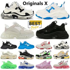 Designer Originals X Triple S Basketball schoenen platform Men Dames Sneakers Clear Sole Black White Gray Red Pink Blue Royal Green Heren Casual Trainers Sportsneaker