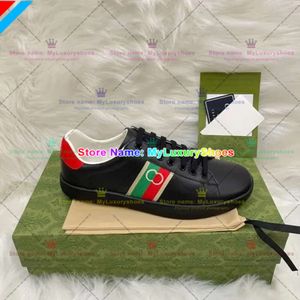 Avec Box Designer Casual Chaussures Abeilles Ace Baskets Basses Hommes Femmes Chaussures Haute Qualité Tigre Brodé Noir Blanc Vert Rayures Baskets De Marche 654