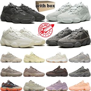 Met Box Designer Loopschoenen Heren Dames Utility Zwart Bone Wit Zout Blush Asgrijs Granietsteen Heren Trainers Sportschoenen