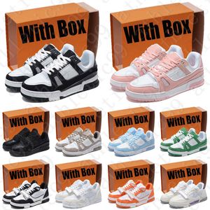 Avec Box Designer Trainer Sneakers Low Running Chaussures de plein air pour hommes femmes noir hommes formateurs coureurs