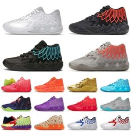 Avec boîte Excellent Retro LaMelo Ball 1 MB.01 Chaussures de basket-ball pour hommes Pompes Black Blast Buzz City LO UFO Not From Here City et Rock Ridge Red Me